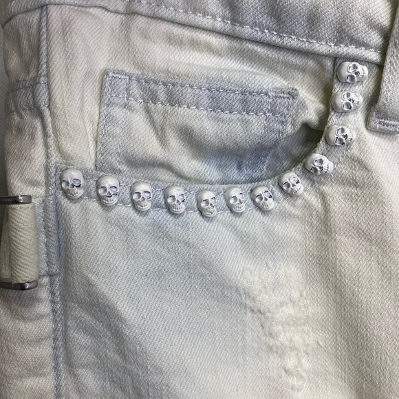 Zadig‎ & Voltaire Eva Destroy Bleached Skull Jeans - Picture 7 of 10